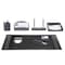 Dacasso Black Crocodile Embossed Leather 8-Piece Desk Set DF-2212 - alternate 1